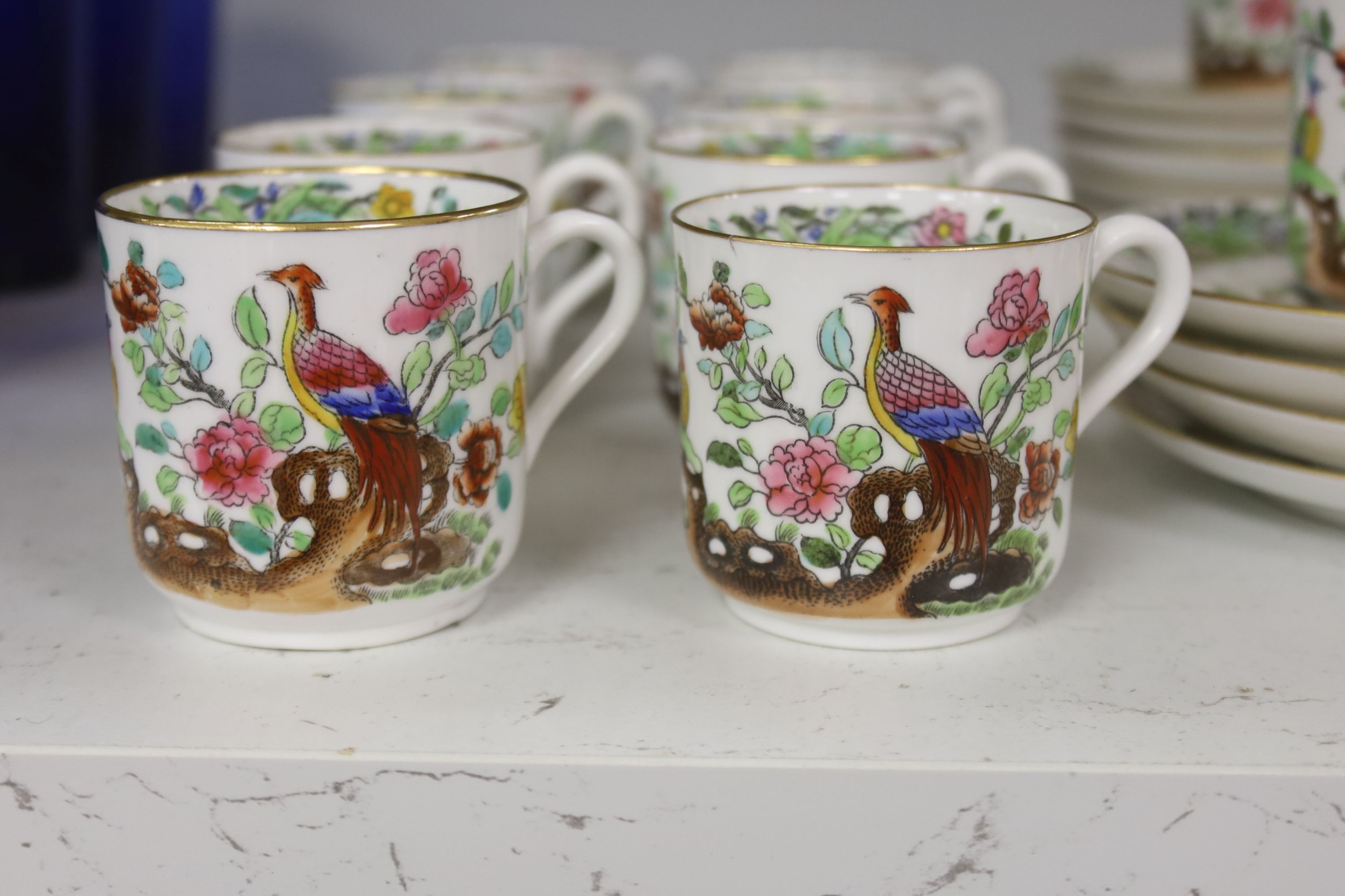 A Copeland Spode for Waring & Gillow 'Asiatic Pheasant' pattern part coffee service